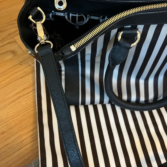 Henri Bendel Miss Bendel Striped Caryall Bag - Picture 13 of 14